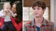 Rocco as a baby with Britt Westbourne, left, and as a teenager now | Image: ABC